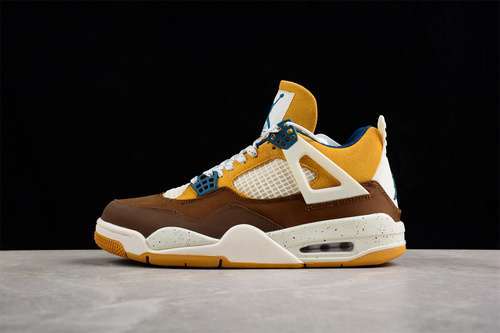 【460】[FB2214-200]-[AIR JORDAN 4 RETRO GS CACAO WOW/GEODE TEAL/ALE BROWN/TWINE/SAIL]