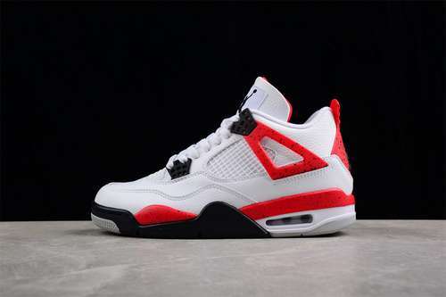 【340】[DH6927-161]-[AIR JORDAN 4 RED CEMENT WHITE/FIRE RED-BLACK-NEUTRAL GREY]-[UNISEX:36-48]