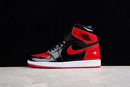 【500】[555088-063]-[AIR JORDAN 1 RETRO HIGH OG PATENT BRED BLACK/WHITE/VARSITY RED]-[UNISEX:36-47.5]