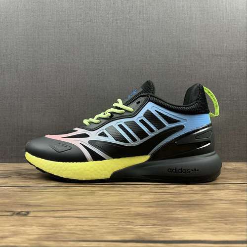 【260】[GY8283]-[ZX 2K BOOST 2.0 SHOES CORE BLACK/PULSE YELLOW/SONIC INK]-[WOMAN:36-39]-[MAN:40-45]