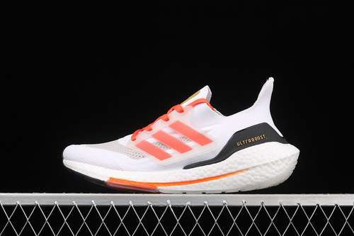 【320】[FZ2106]-[ULTRA BOOST 21 CONSORTIUM CLOUD WHITE/CORE BLACK/ORANGE]-[WOMAN:36-39]-[MAN:40-45]