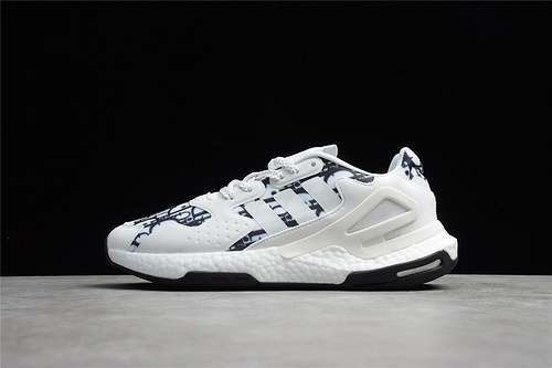 【300】[FW4858]-[DAY JOGGER 2021 SHOES CLOUD WHITE/CLOUD WHITE/CORE BLACK]-[WOMAN:36-39]-[MAN:40-45]