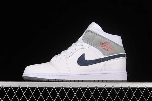 【320】[DR8038-100]-[AIR JORDAN 1 MID PARIS WHITE/UNIVERSITY RED/STEALTH/MIDNIGHT NAVY]-[UNISEX:36-46]