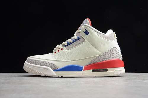 【420】[136064-140]-[GZ AIR JORDAN 3 RETRO INTERNATIONAL FLIGHT WHITE/BLUE/RED][MAN:40-45]