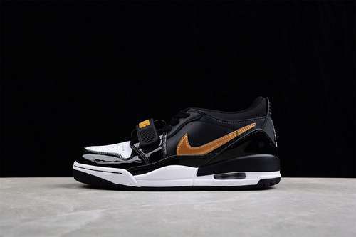 【340】[CD7069-071]-[AIR JORDAN LEGACY 312 LOW BLACK/GOLD/WHITE]-[WOMAN:36-39]-[MAN:40-46]