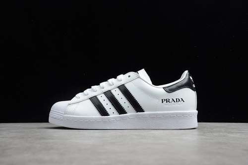 【340】[FW6680]-[SUPERSTAR SHOES X PRA*DA CLOUD WHITE/CORE BLACK/CLOUD WHITE]-[UNISEX:36-46]