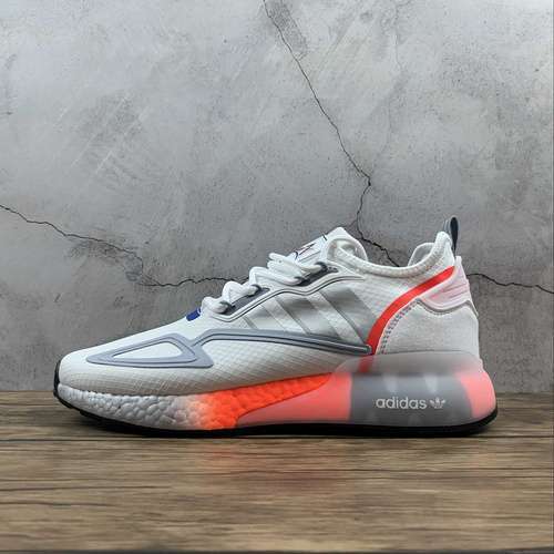 【320】[FY5725]-[ZX 2K BOOST SHOES CLOUD WHITE/METALLIC SILVER/GLOW BLUE]-[MAN:39-45]