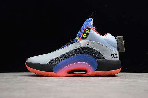 【360】[DC1493-001]-[AIR JORDAN XXXV CENTER OF GRAVITY GREY/BLACK/BLUE-RED]-[MAN:39-46]