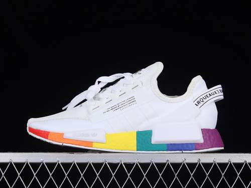 【270】[GX9024]-[NMD_R1 V2 SHOES CLOUD WHITE/CLOUD WHITE/MULTI-COLOR]-[WOMAN:36-39]-[MAN:40-45]