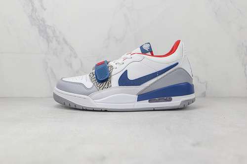 【340】[CD7069-104]-[JORDAN LEGACY 312 LOW WHITE/FRENCH BLUE/WOLF GREY/UNIVERSITY RED]-[UNISEX:36-46]