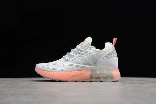 【280】[FY2013]-[ZX 2K BOOST CLOUD WHITE/CLOUD WHITE/ORANGE]-[WOMAN:36-40]