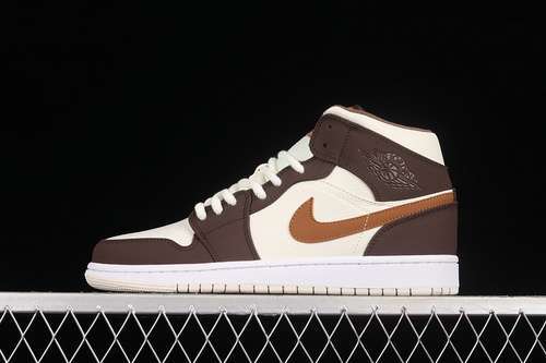 【340】[DO6699-200]-[AIR JORDAN 1 MID CREAM DARK CHOCOLATE/CREAM WHITE/BROWN]-[WOMAN:36-39]-[40-46]