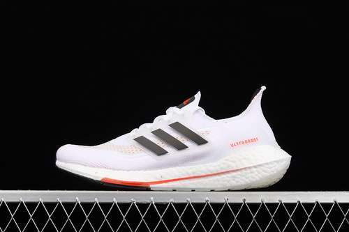 【300】[S23863]-[ULTRABOOST 21 SHOES CLOUD WHITE/CORE BLACK/SOLAR RED]-[MAN:39-45]