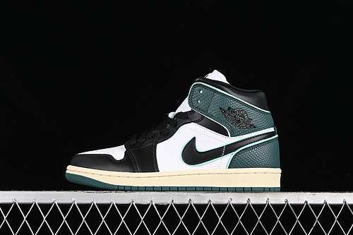 【280】[FQ7818-100]-[AIR JORDAN 1 MID WHITE/BLACK/LIGHT DEW/OXIDIZED GREEN/SAIL/MUSLIN]-[UNISEX:36-46]