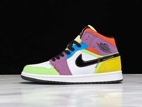 【340】[CW1140-100]-[AIR JORDAN 1 MID SE LIGHTBULB MULTI-COLOR]-[WOMAN:36-39]-[MAN:40-46]