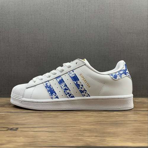 【240】[FY7713]-[SUPERSTAR SHOES CLOUD WHITE/BLUE/GOLD METALLIC]-[WOMAN:36-39]-[MAN:40-44]