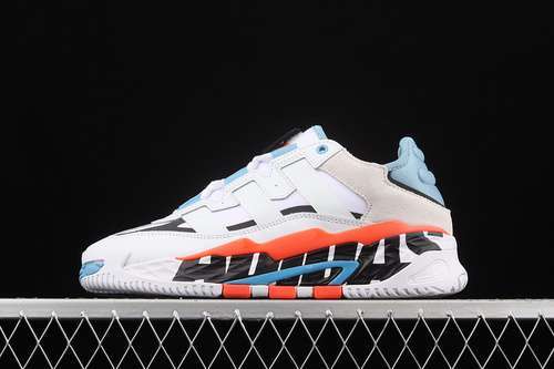 【280】[FX7644]-[NITEBALL BIG LOGO SHOES CLOUD WHITE/SOLAR RED/HAZY BLUE]-[WOMAN:36-39]-[MAN:40-45]