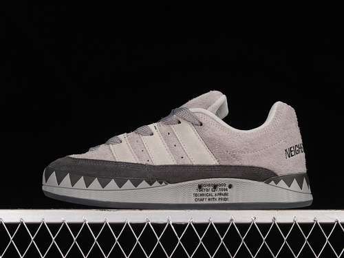 【280】[HP6771]-[NEIGHBORHOOD X ADIMATIC SHOES SOLID GREY/STONE/DGH SOLID GREY]-[UNISEX:36-45]