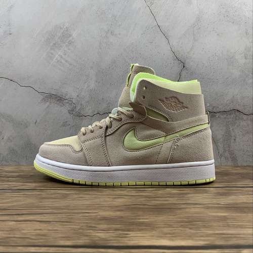 【400】[CT0979-200]-[AIR JORDAN 1 ZOOM CMFT PEARL WHITE/FOSSIL-LEMON TWIST-WHITE]-[UNSIEX:36-46]