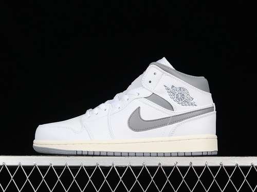 【320】[554724-135]-[AIR JORDAN 1 MID VINTAGE GREY/WHITE/STEALTH]-[WOMAN:36-39]-[MAN:40-46]