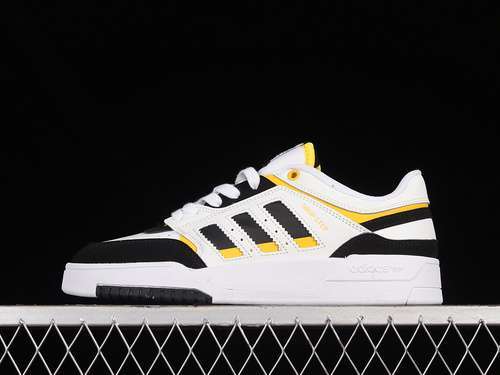 【250】[GW9727]-[ｄｒｏｐ STEP XL LOW SHOES CLOUD WHITE/CORE BLACK/ACTIVE GOLD]-[WOMAN:36-39]-[MAN:40-45]
