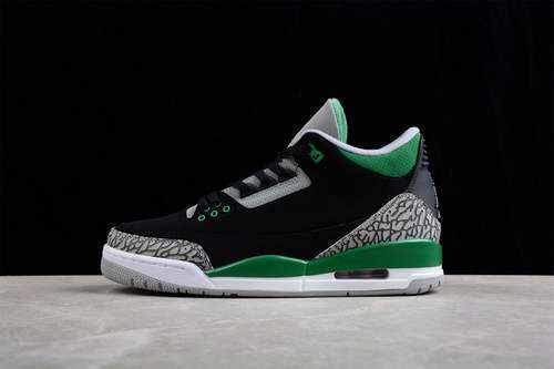 【420】[CT8532-030]-[AIR JORDAN 3 RETRO BLACK/PINE GREEN/CEMENT GREY/WHITE]-[MAN:40-47.5]