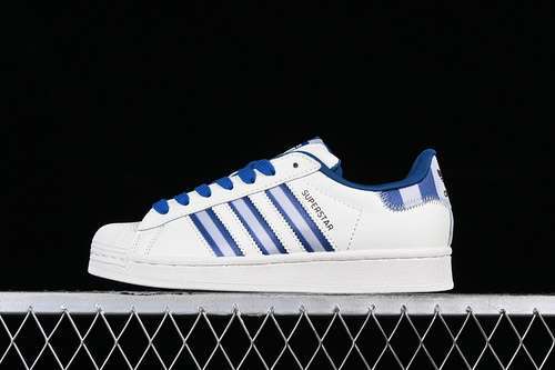 【230】[IE7307]-[ADIDAS SUPERSTAR WHITE/BLUE]-[WOMAN:35-39]-[MAN:40-45]