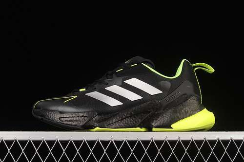 【280】[GX1165]-[X9000L4 GUARD SHOES CORE BLACK/GREEN/CLOUD WHITE]-[MAN:39-45]