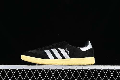 【230】[IE8128]-[SAMBA OG CORE BLACK/MATTE SILVER/ALMOST YELLOW]-[WOMAN:36-39]-[MAN:40-45]