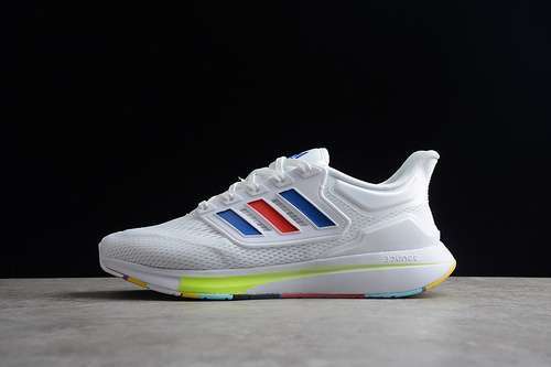 【280】[H00539]-[EQ21 RUN SHOES CLOUD WHITE/BLUE/UNIVERSITY RED]-[WOMAN:36-39]-[MAN:40-45]