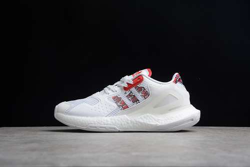 【320】[FW5899]-[DAY JOGGER SHOES CLOUD WHITE/CLOUD WHITE/RED]-[WOMAN:36-39]-[MAN:40-45]