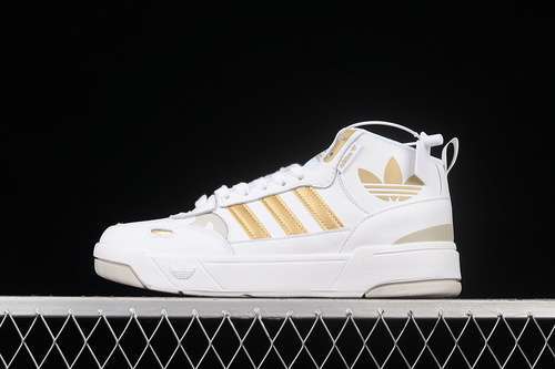 【360】[H00220]-[POST UP SHOES FOOTWEAR WHITE/GOLD METALLIC/GREY ONE]-[WOMAN:36-39]-[MAN:40-45]