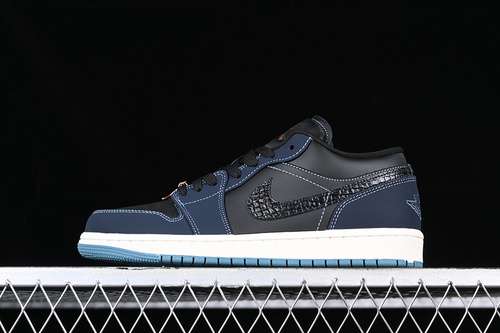 【280】[FJ5478-010]-[AIR JORDAN 1 LOW SE BLACK/BLACK/DARK OBSIDIAN/SAIL]-[UNSIZEX:36-46]