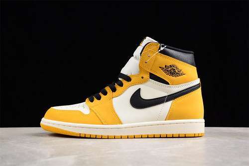 【430】[DZ5485-701]-[AIR JORDAN 1 HIGH OG YELLOW OCHRE WHITE/BLACK/YELLOW]-[WOMAN:36-39]-[MAN:40-47.5]
