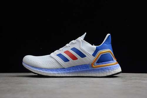 【270】[FY9039]-[ULTRA BOOST 20 CRYSTAL WHITE/GLOW BLUE/SOLAR RED]-[MAN:39-45]
