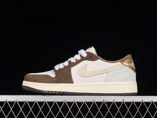 【300】[DV1312-200]-[AIR JORDAN 1 RETRO LOW OG YEAR OF THE RABBIT PALOMINO/METALLIC GOLD]-[36-46]