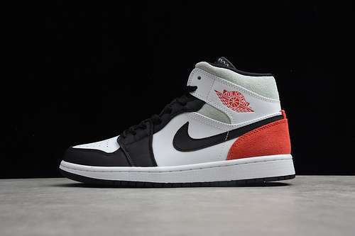 【360】[852542-100]-[AIR JORDAN 1 MID SE RED BLACK TOE WHITE/BLACK/RED]-[WOMAN:36-39]
