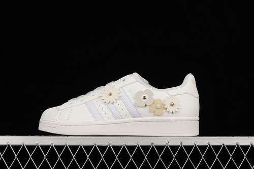 【240】[GX2172]-[SUPERSTAR SHOES CLOUD WHITE/CLOUD WHITE/IVORY FLORAL]-[WOMAN:36-40]