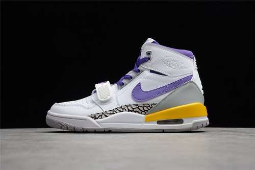 【340】[CD7069-102]-[JORDAN LEGACY 312 GS LAKERS WHITE/PURPLE/YELLOW-BLACK]-[MAN:40-45]