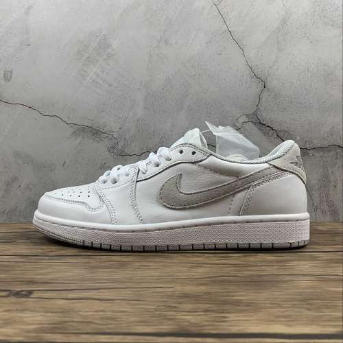【300】[CZ0775-100]-[AIR JORDAN 1 RETRO LOW OG 2021 WHITE/PARTICLE GREY/NEUTRAL GREY]-[UNISEX:36-47.5]
