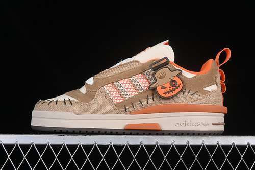 【250】[ID0869]-[FORUM MOD LOW JACK O LIGHT BROWN/OFF WHITE/ORANGE]-[WOMAN:36-39]-[MAN:40-44]