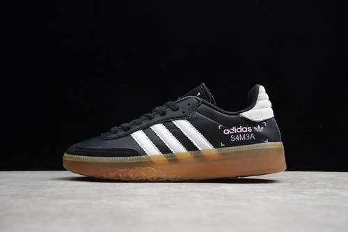 [BD7539]-[SAMBA RM SHOES CORE BLACK/FTWR WHITE/CLEAR ORANGE]-[WOMAN:36-39]-[MAN:40-45]