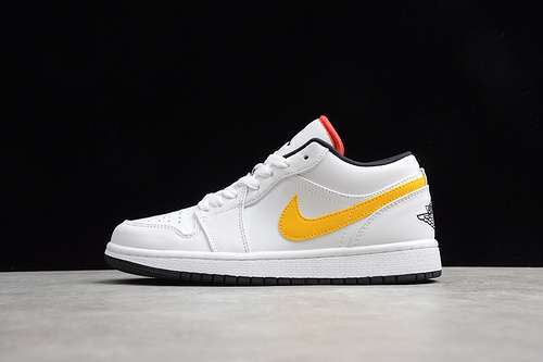 【300】[CW7009-100]-[AIR JORDAN 1 LOW WHITE/MULTI-COLOR-BLACK]-[UNISEX:36-47.5]