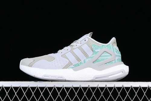 【290】[FW4539]-[ADIDAS DAY JOGGER BOOST WHITE/GREY/GREEN]-[WOMAN:36-39]-[MAN:40-45]