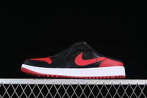 【320】[FJ1214-001]-[AIR JORDAN 1 MULE GOLF BRED BLACK/WHITE/VARSITY RED]-[MAN:40-46]