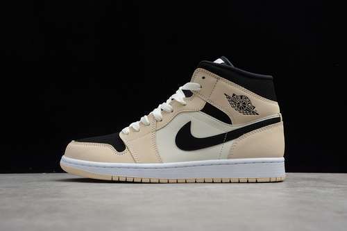 【340】[BQ6472-800]-[AIR JORDAN 1 MID SE MILK TEA BARELY ORANGE/BLACK/WHITE]-[UNISEX:36-44.5]