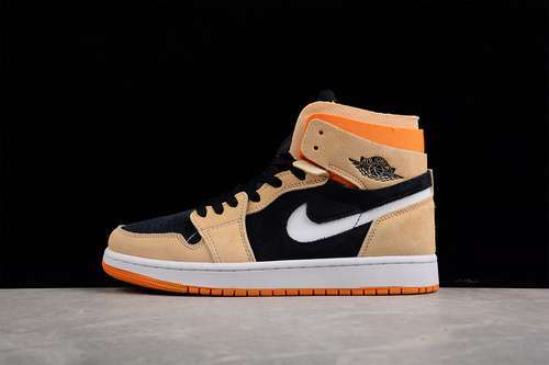 【380】[CT0978-200]-[AIR JORDAN 1 HIGH ZOOM COMFORT PUMPKIN SPICE WHITE ONYX/CARDINAL RED/BLACK]