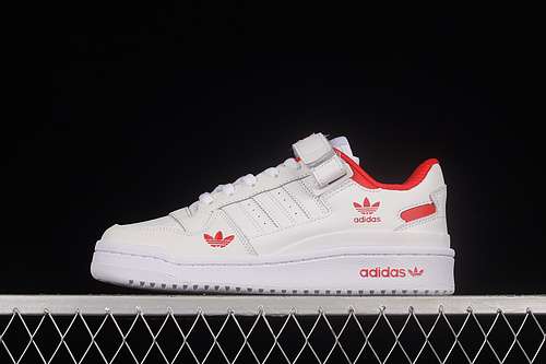 【300】[H01674]-[FORUM 84 LOW WHITE/WHITE/RED]-[WOMAN:36-39]-[MAN:40-45]
