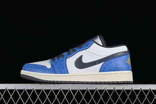 【260】[FV8439-104]-[AIR JORDAN 1 LOW FLIGHT VINTAGE WHITE/BLUE/GOLD]-[WOMAN:36-39]-[MAN:40-46]