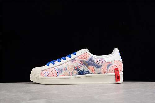 【320】[GX7791]-[ATMOS X THREE TIDES TATTOO X SUPERSTAR MT. FUJI OFF WHITE/OFF WHITE/BLUE]
